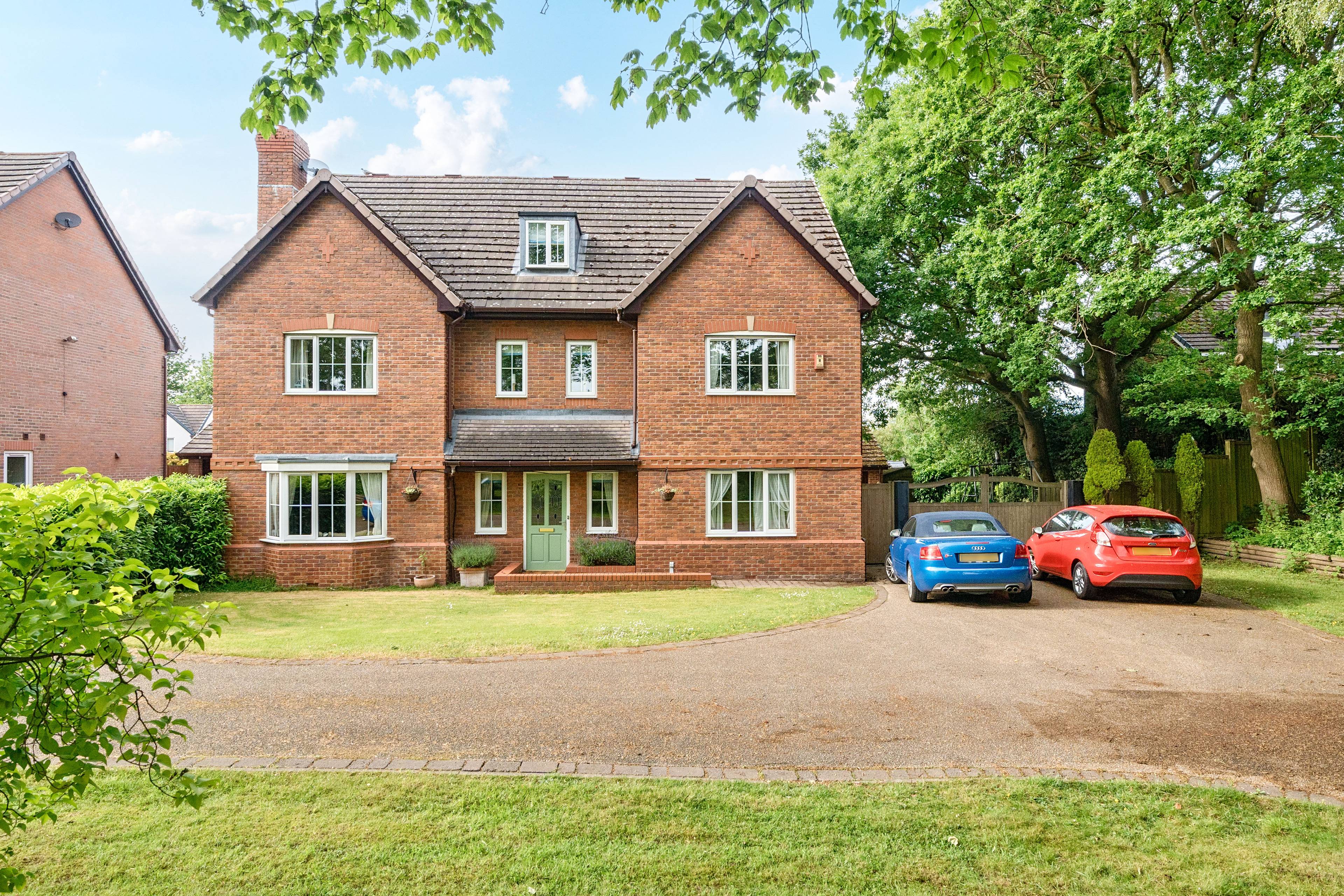 Substantial five-bedroom detached home on a large plot within one of Sandbach’s most desirable residential areas