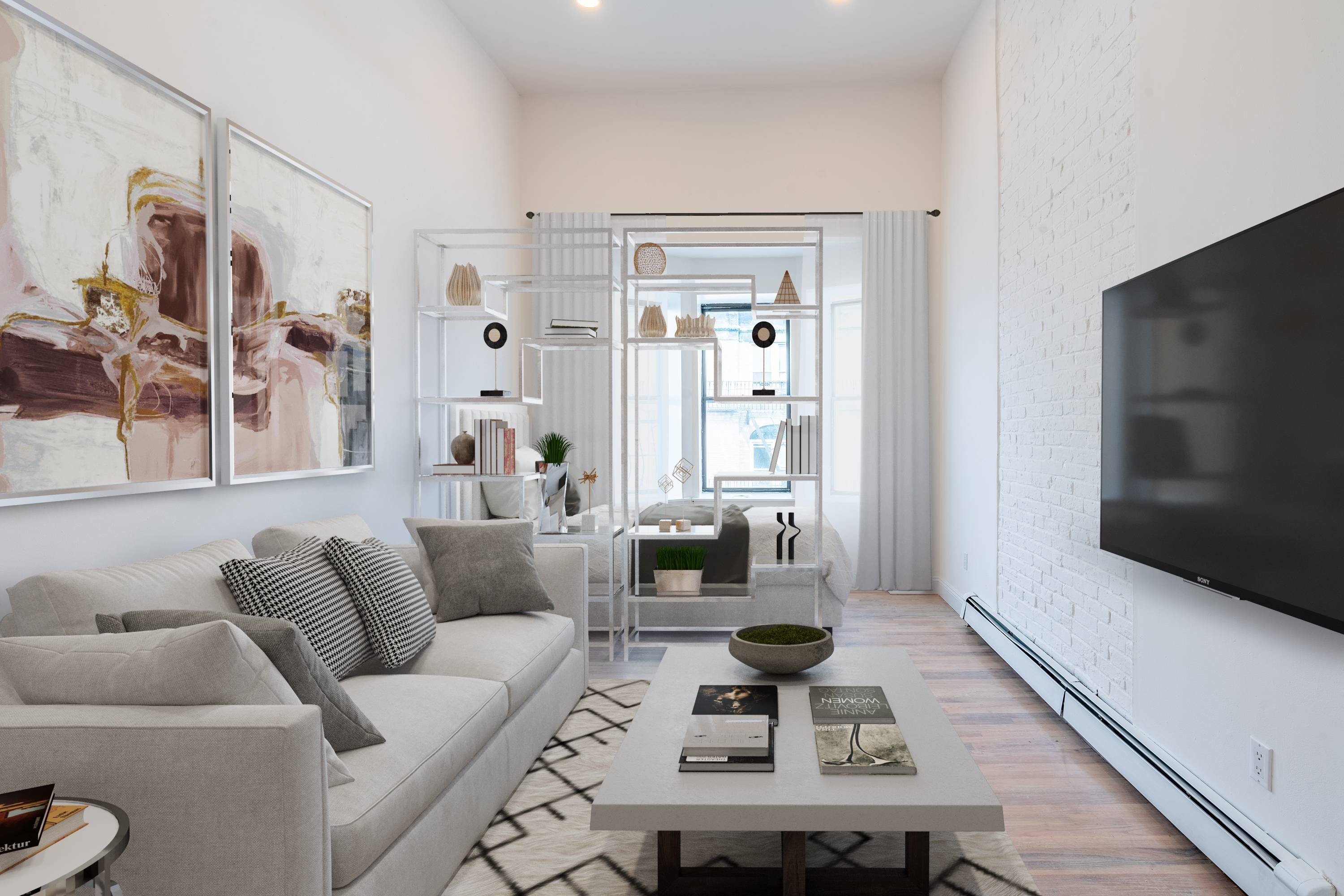 Loft-Style Studio in Downtown Hoboken!  Minutes to the Path Station!  Laundry on Site! 11' Ceilings! All New Renovation!