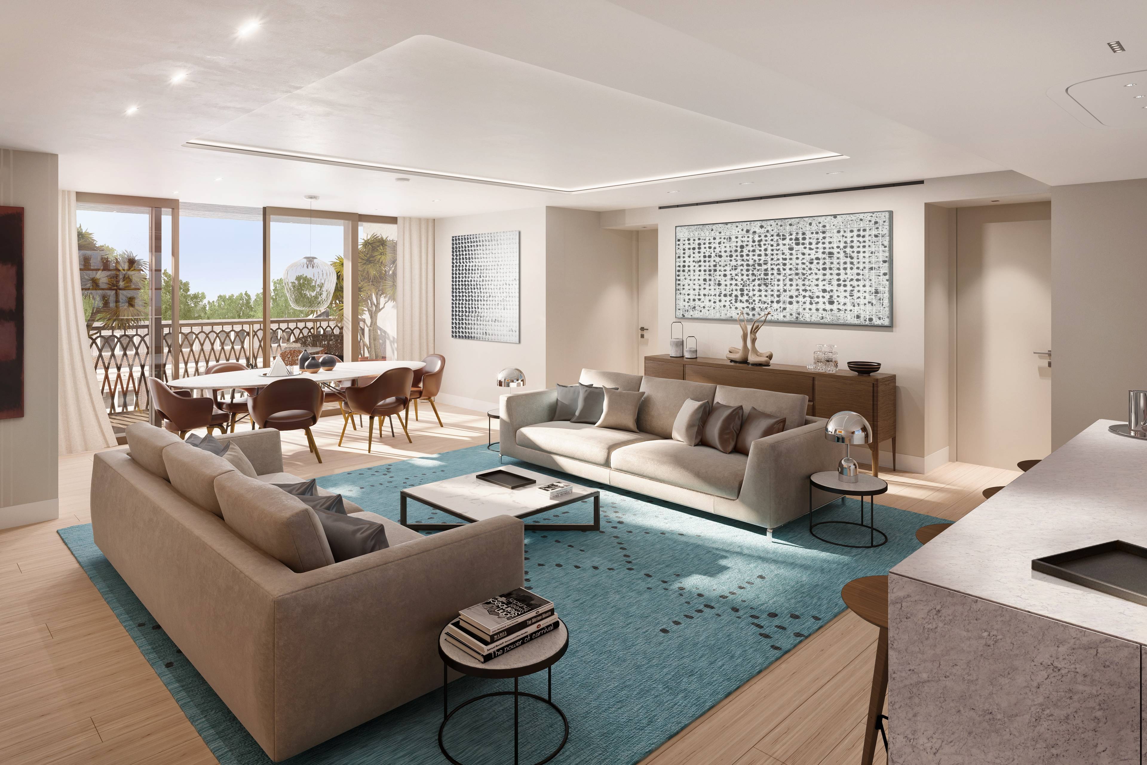 Available a stunning 3-bedroom residence, all bedrooms in this offer are presented as en-suite. Residents will benefit from dual aspect, spanning over 2,000 sqft (190 sqm) with balcony and guest bathroom also complementing the features of this apartment.