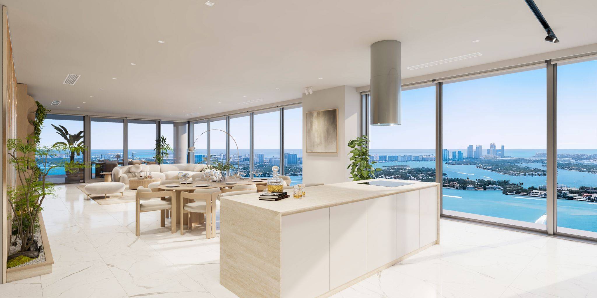 Water Front and Access | Sky-High Sophistication: 4 Bedrooms + Office, 5.5 Baths, 2,813 Sq. Ft., 293 Sq. Ft. Balcony – Live Above It All at Aria Reserve with Panoramic Ocean Views and Elegance