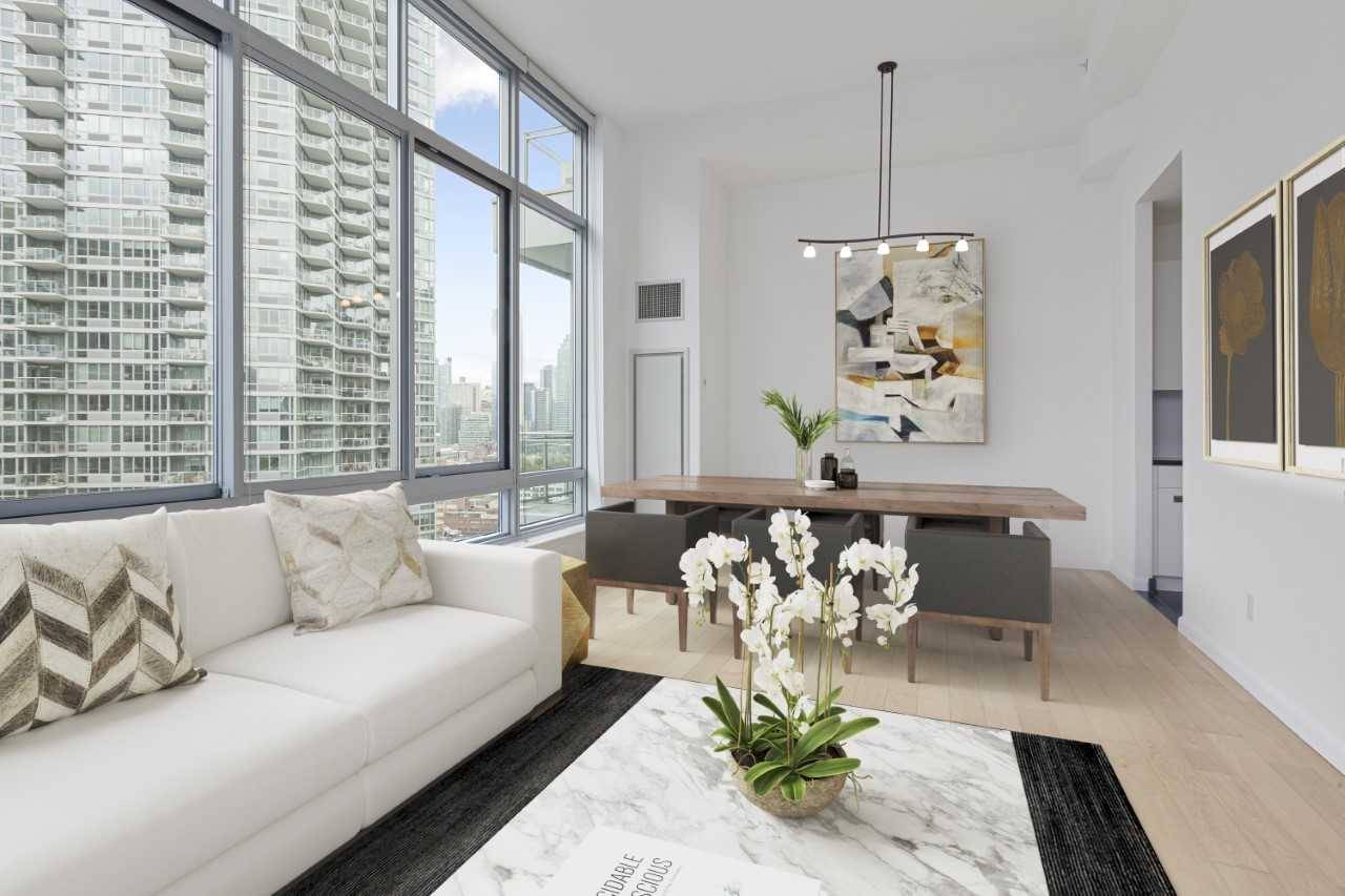 777 SF one bedroom with high ceilings  and  East river views ,, private Balcony