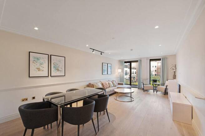 Refined Riverside Living | Designer Two-Bedroom Apartment with Dual Balconies & Concierge