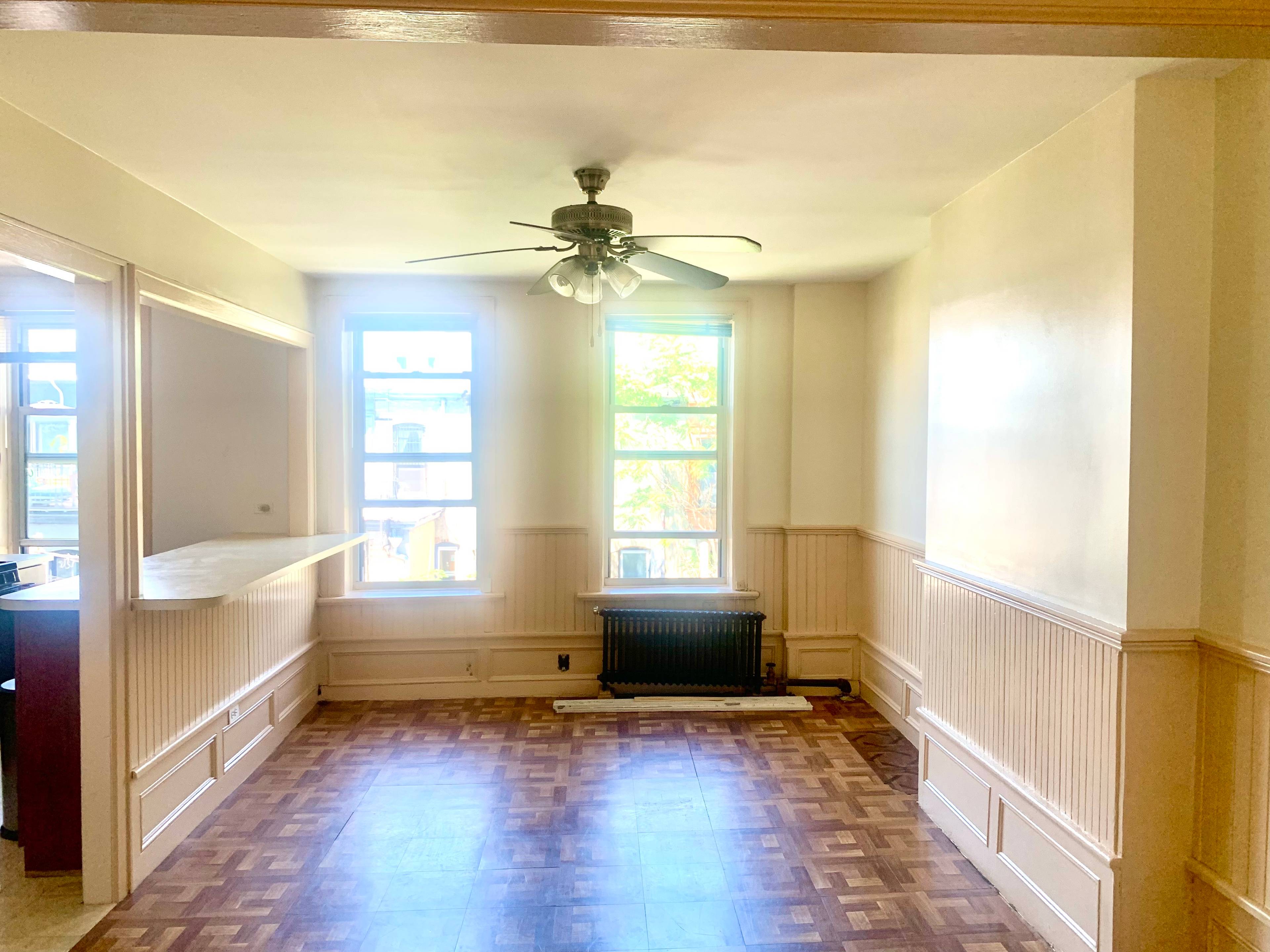 Oversized Crown Heights One bedroom apartment with home office !