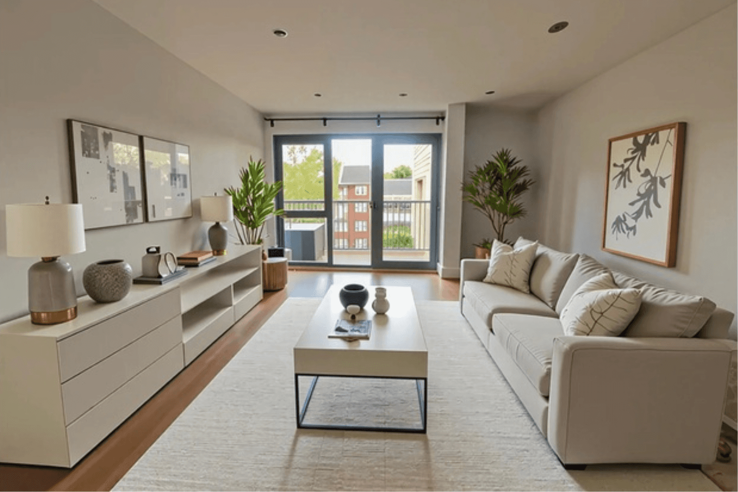 Modern one-bedroom apartment with balcony near Belsize Park and Hampstead.