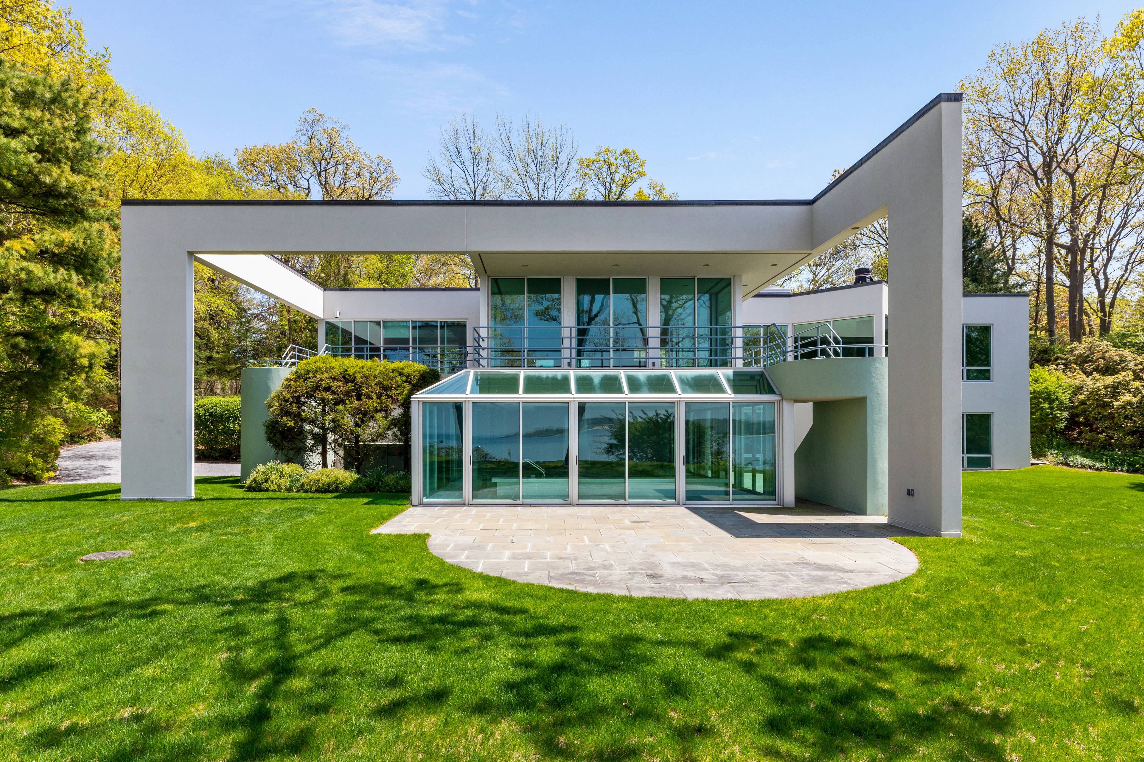 Exquisite Waterfront Modern Architectural Gem on 3 Acres in Lloyd Harbor