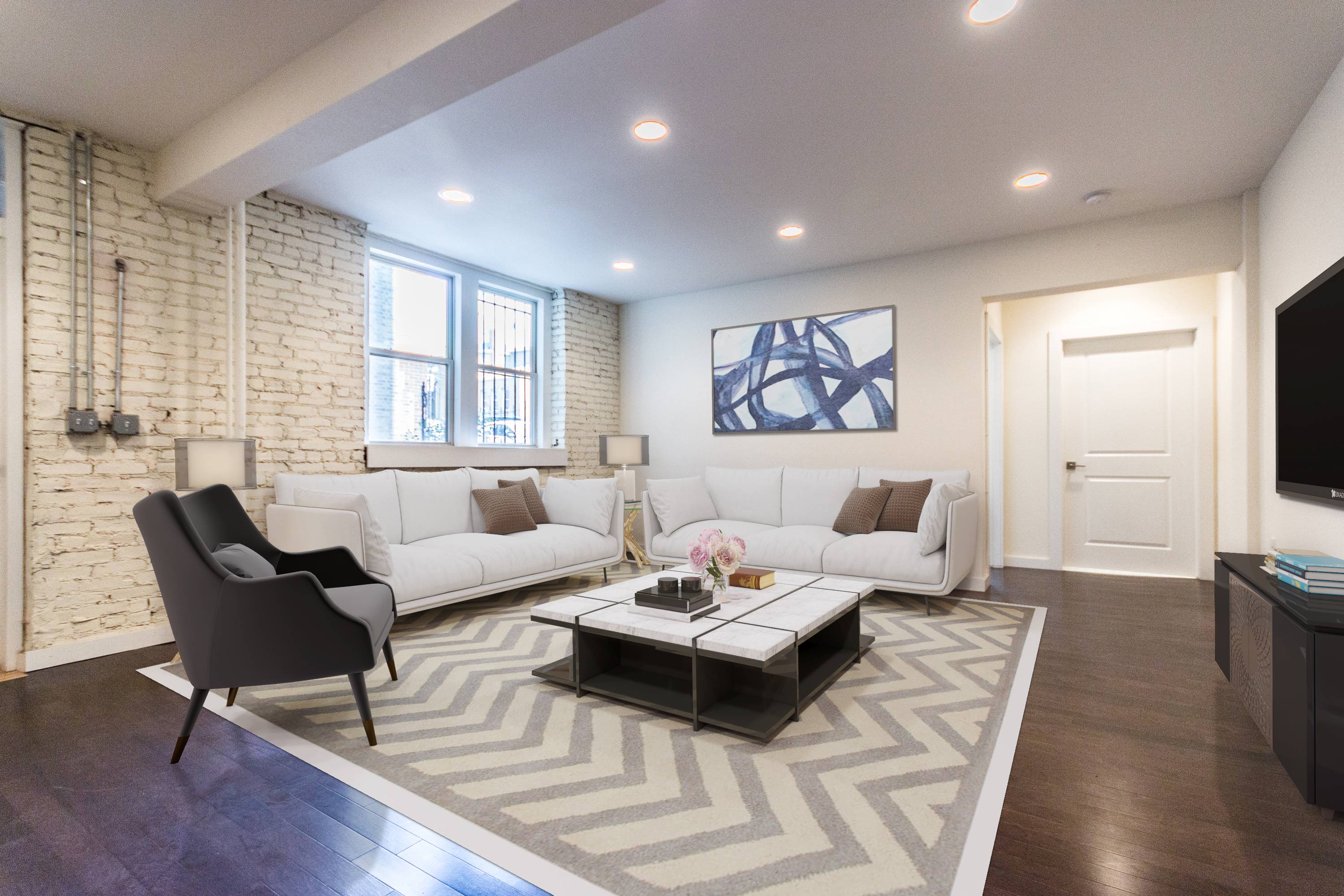 Stunning 1BR Loft Style Home located seconds away from the Journal Square Path Station! Laundry on Site! On Site Super!