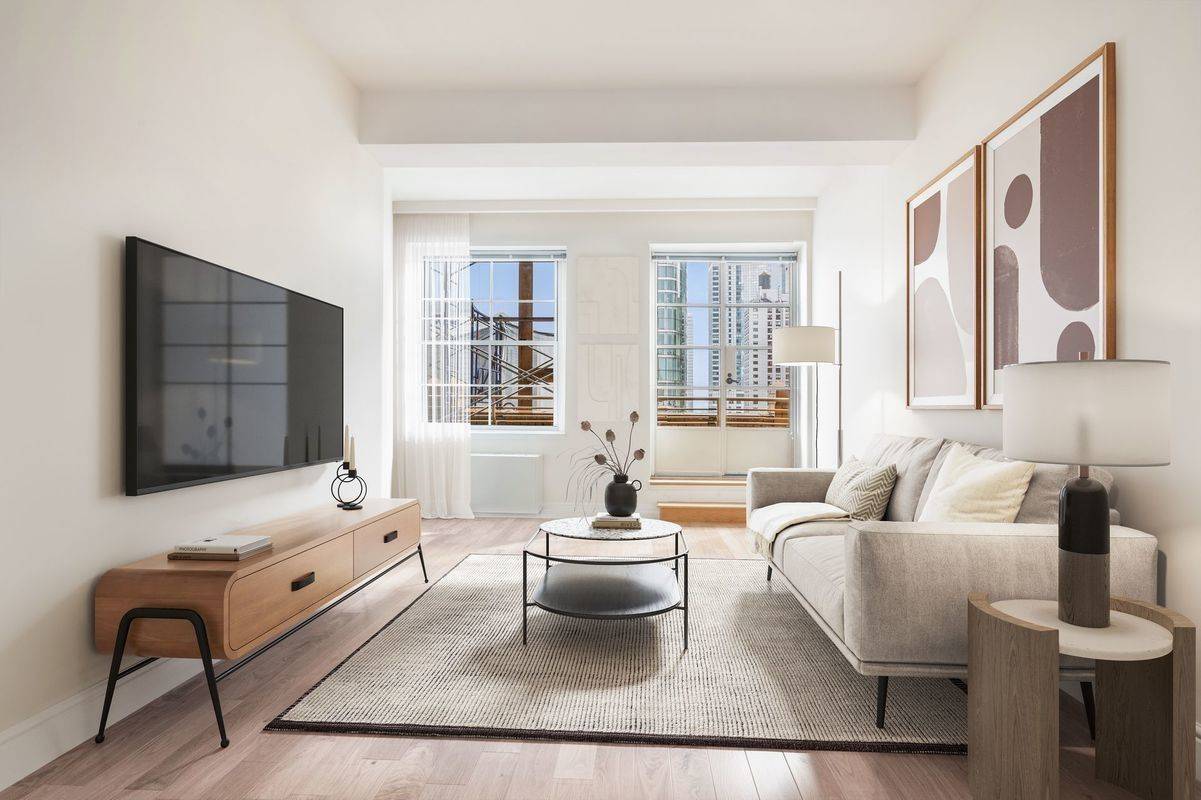 INCREDIBLY SPACIOUS 1 BED/ 1 BATH LUXURY APARTMENT IN FINANCIAL DISTRICT BUILDING | DOORMAN | DECK | GYM