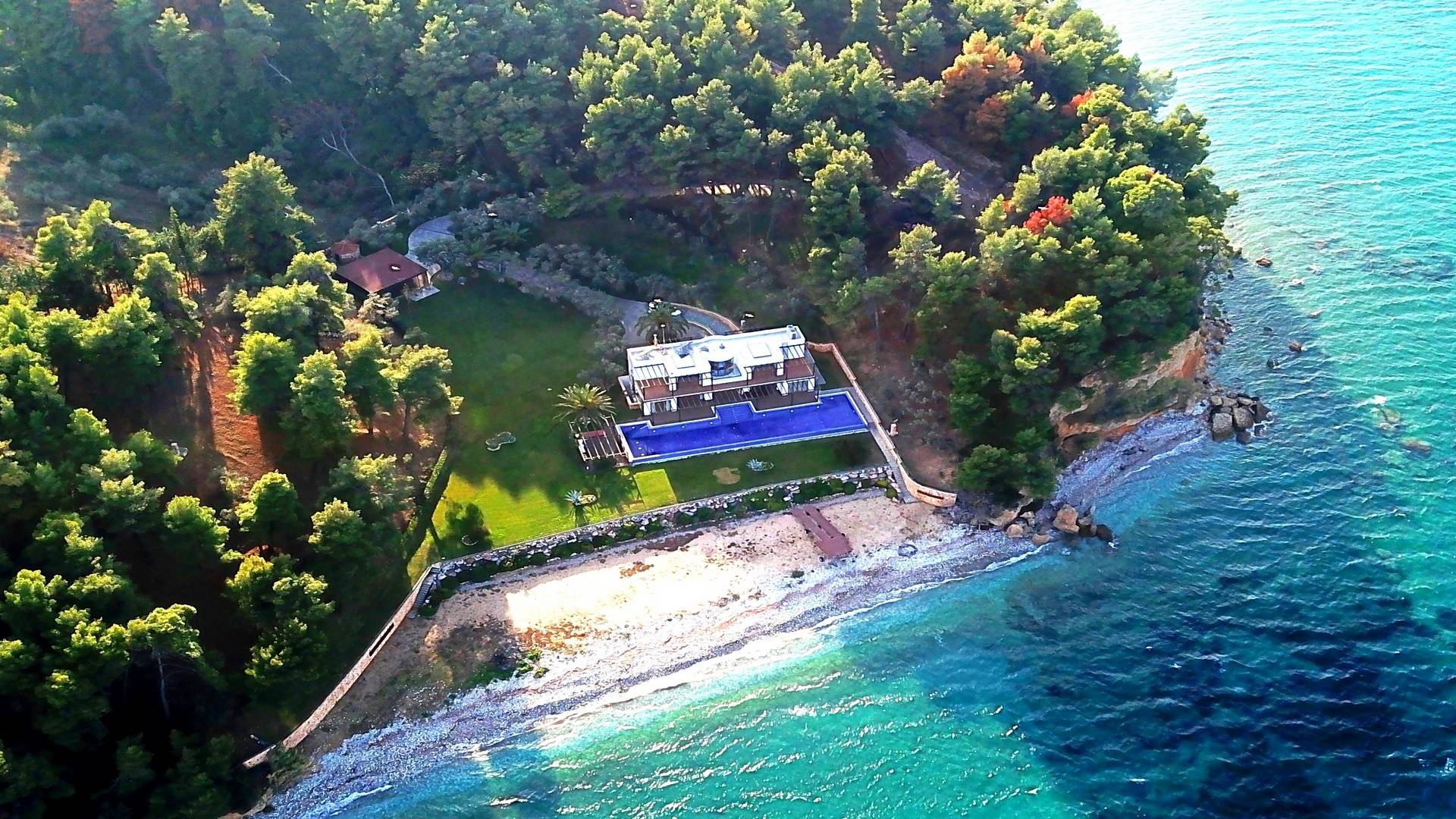 Unique Villa with Private Beach on Evia (Euboea) Island Greece