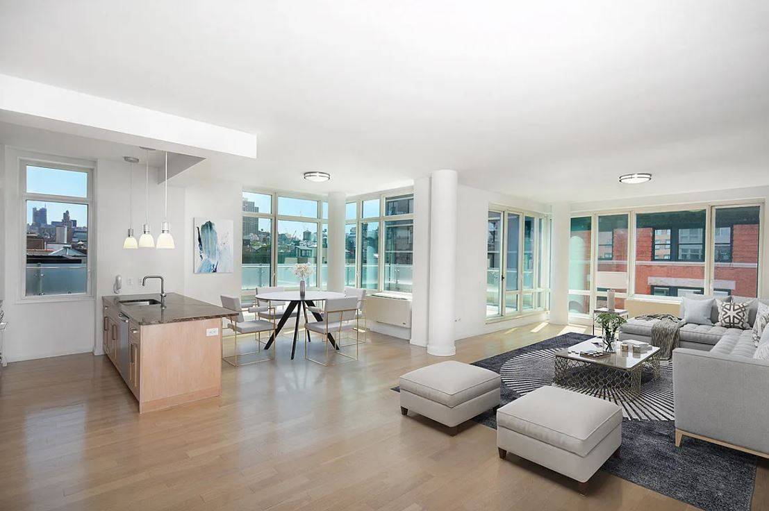 NO FEE Stunning 2Bdr/2Bath Apartment at SoHo Manhattan skyline views 24Hrs Doorman