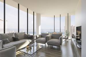 An immaculate white house situated in a unique location, which stands out for the exceptional views.