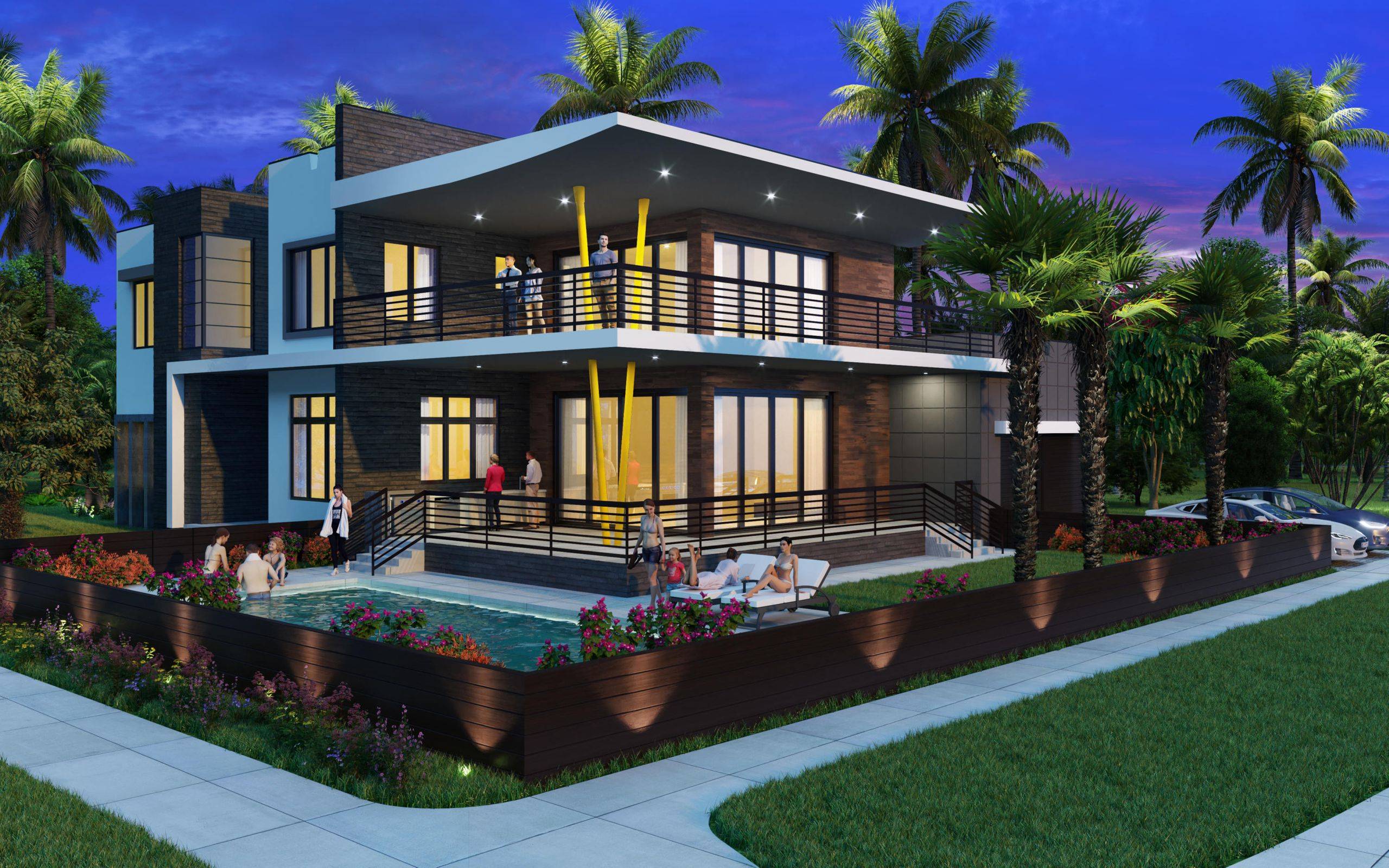 European Contemporary New Construction in East Boca Raton