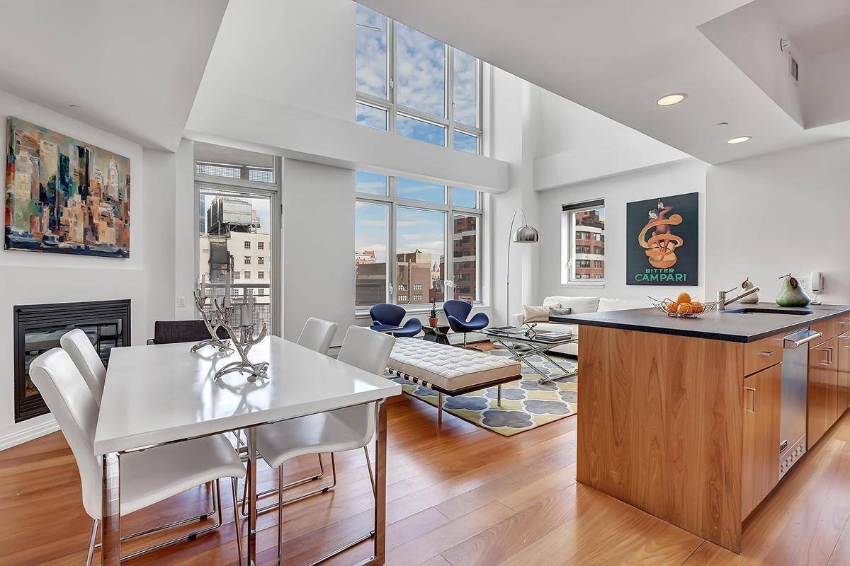 Modern & Elegant Three Bedroom Loft w Double Height Ceilings, Balcony, Fireplace Gym & Dog Park at The Nexus of Lenox Hill / Bloomingdales Upper East Side