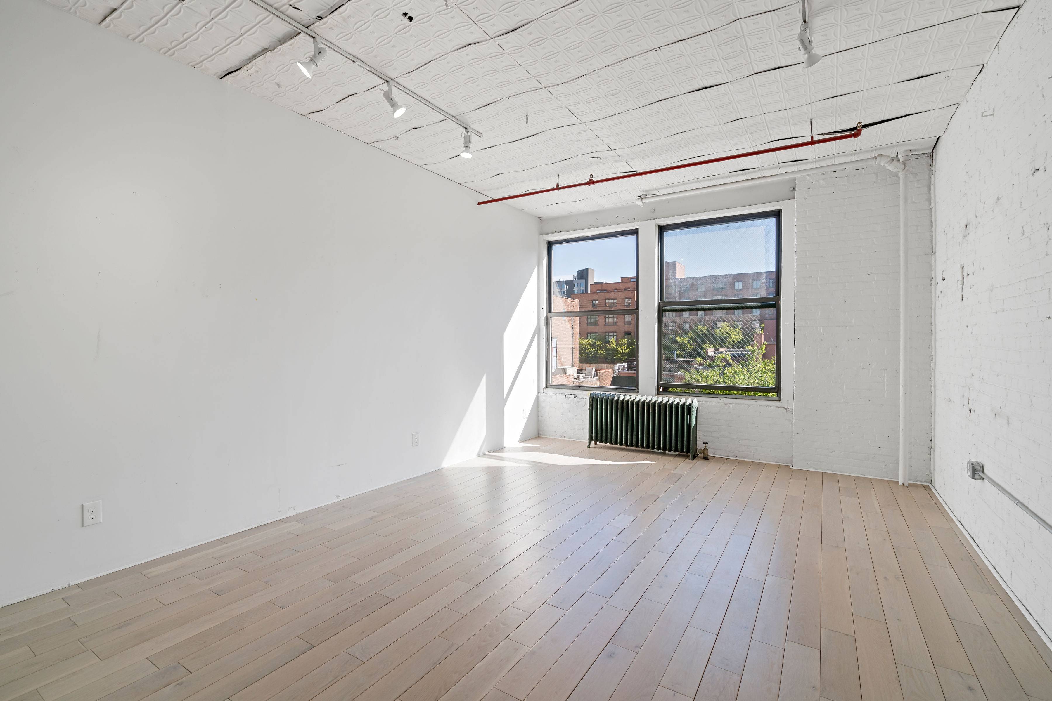 Light Flooded 610 Sq Ft Loft on Charming East Harlem Block