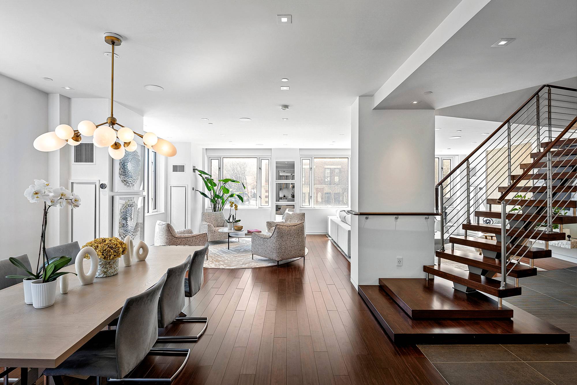 Meticulously renovated, expansive 6002 sq ft corner duplex condominium situated in the coveted Carnegie Hill