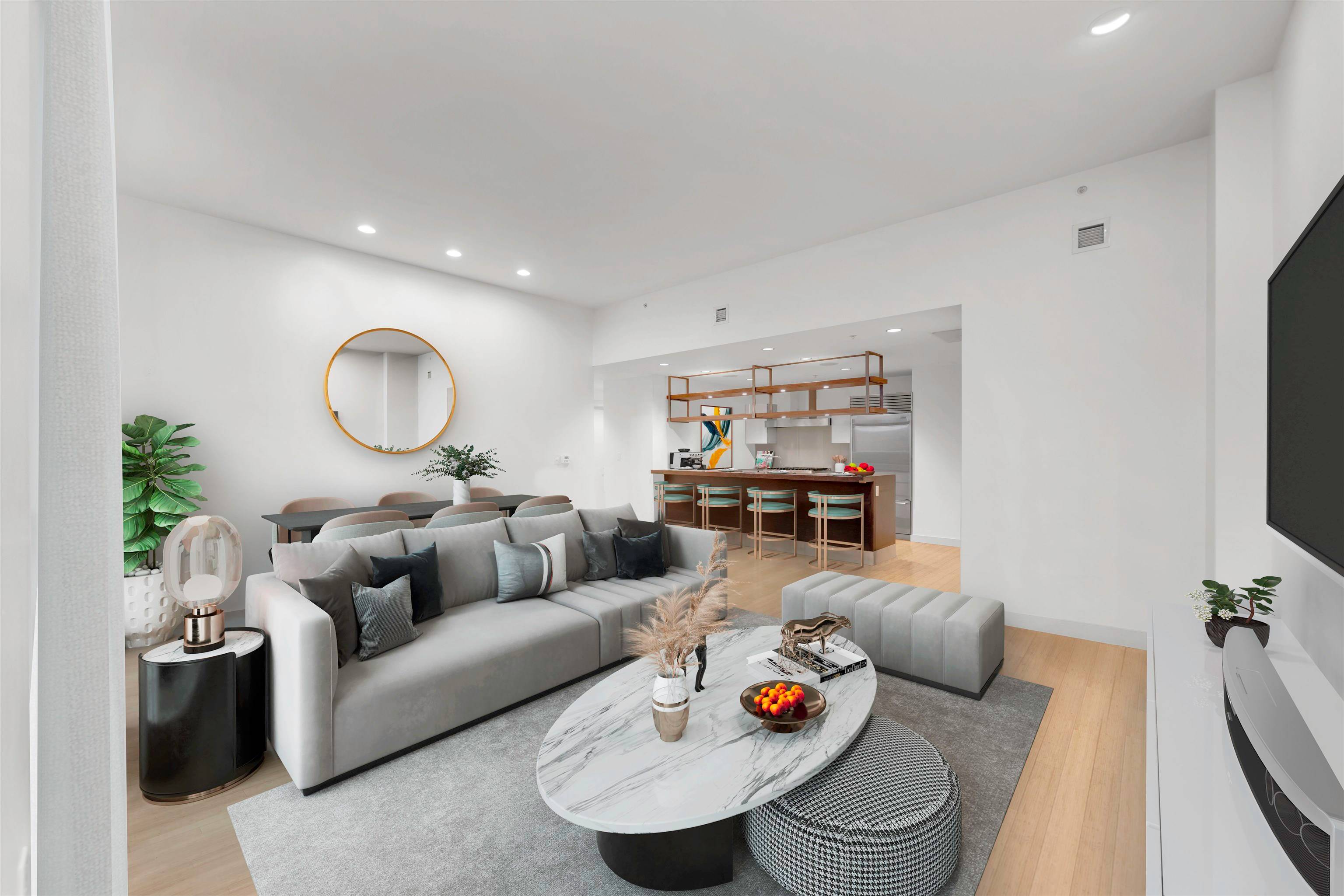 Rare loft-style 2 bed 2 bath condo in Uptown Hoboken!