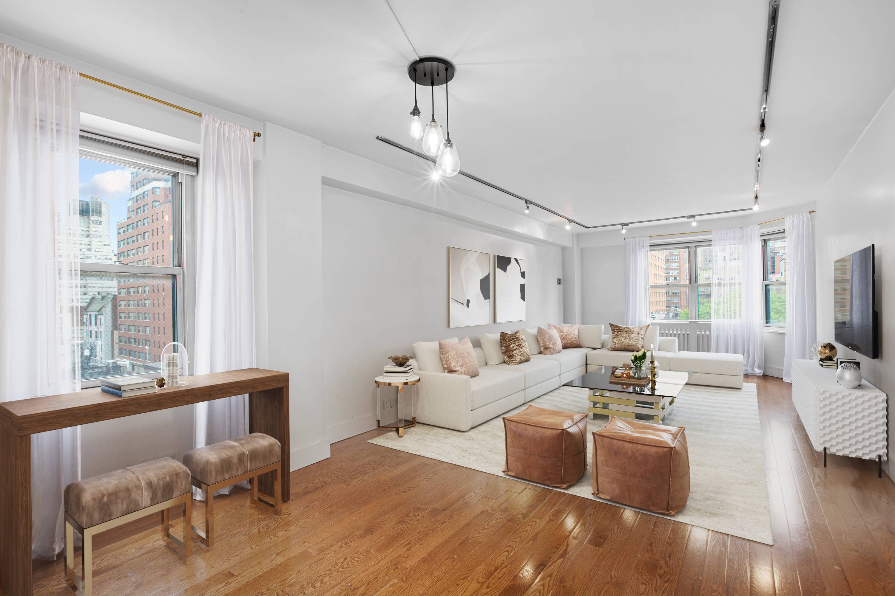 ** Renovated large one bedroom**220 E.60**DM*GARAGE*1/2 BLOCK TO ALL THE TRAINS*