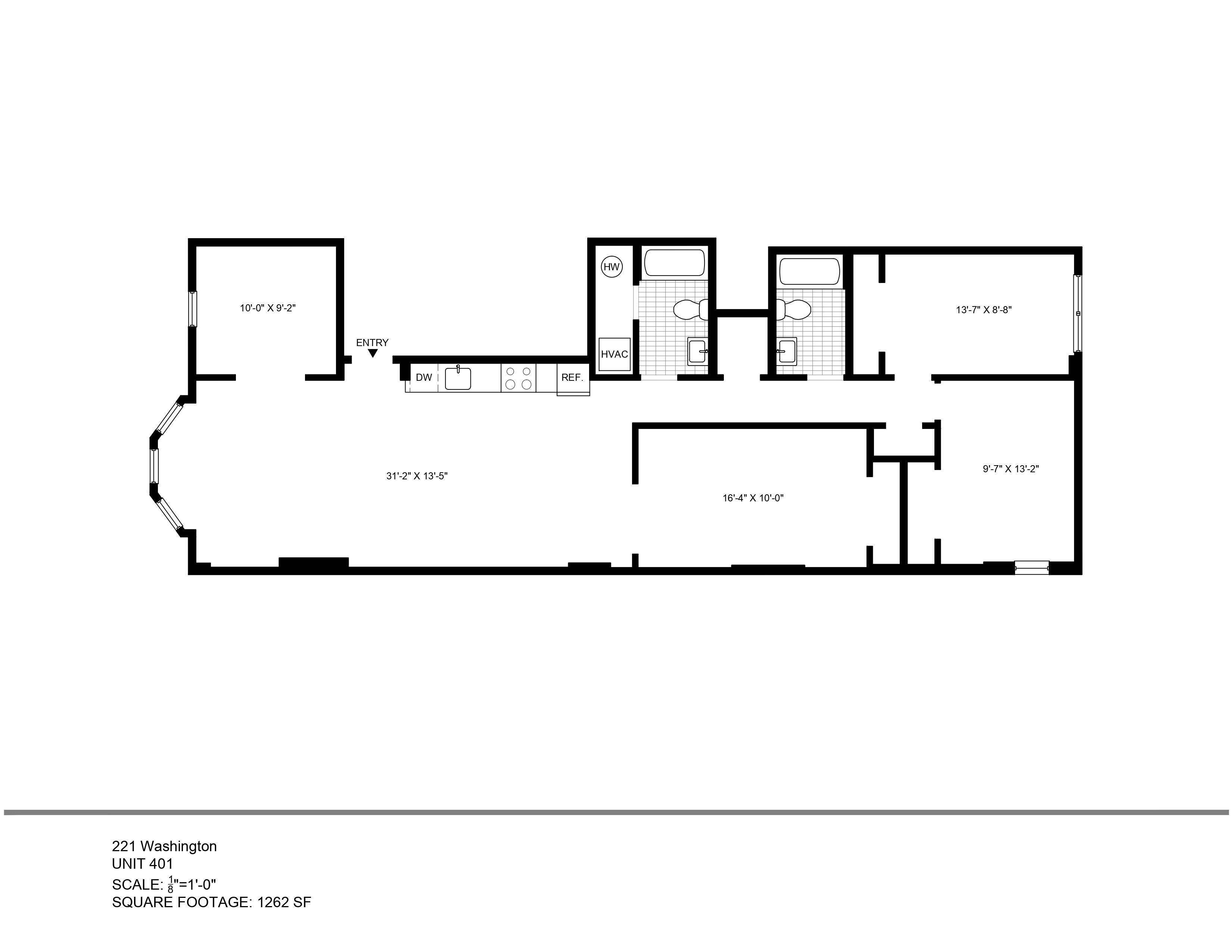 Coming Soon!  Stunning 4 Bedroom 2 Bath One of a Kind Loft in Downtown Hoboken NJ!  Central AC, Laundry In Unit!  1200Sqft!