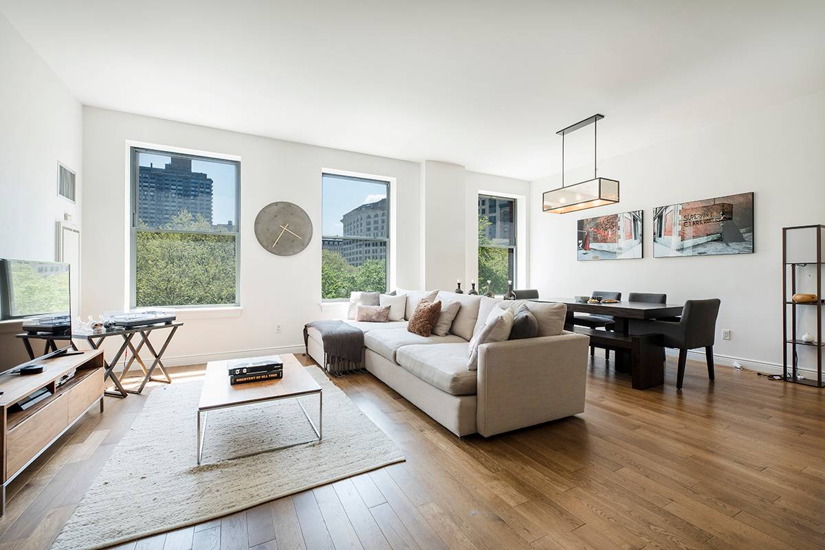 Madison Square Park Facing Loft-like Spacious 2 Bed 2 Bath at Grand Madison