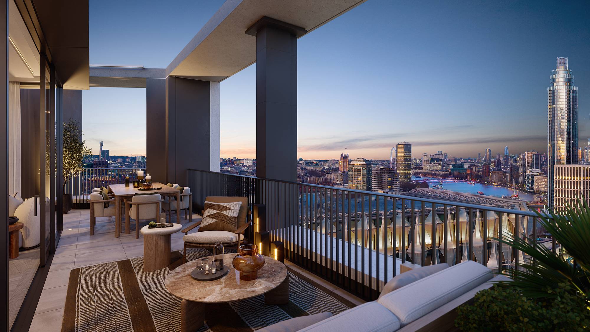 Stunning New 3 Bed ‘Skyline View’ London Penthouse