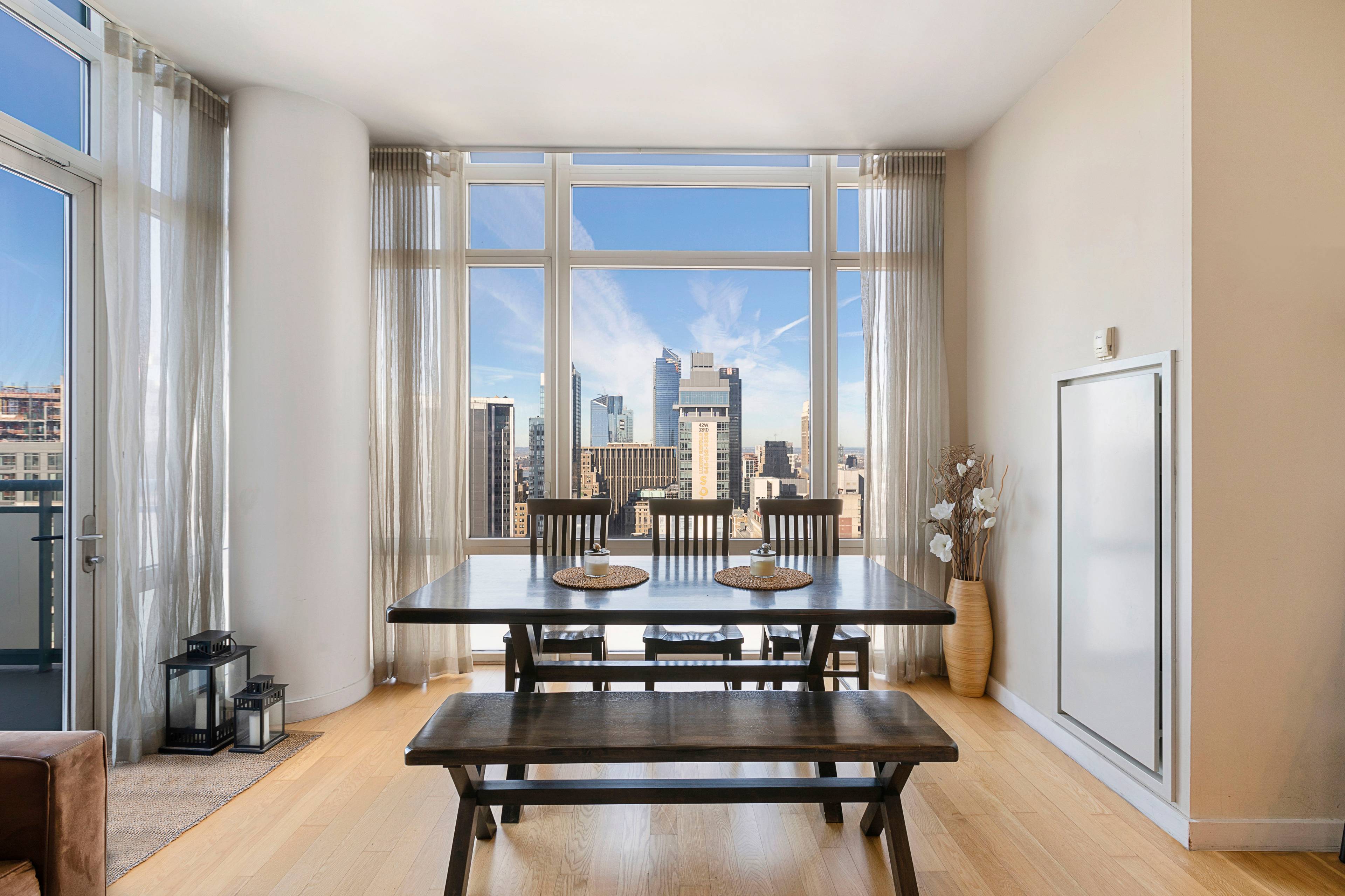 High Floor 3 Bedroom 3 Bathroom Residence at the Luxurious 325 Fifth Avenue Condominium with Large Balcony & Empire State Building Views!