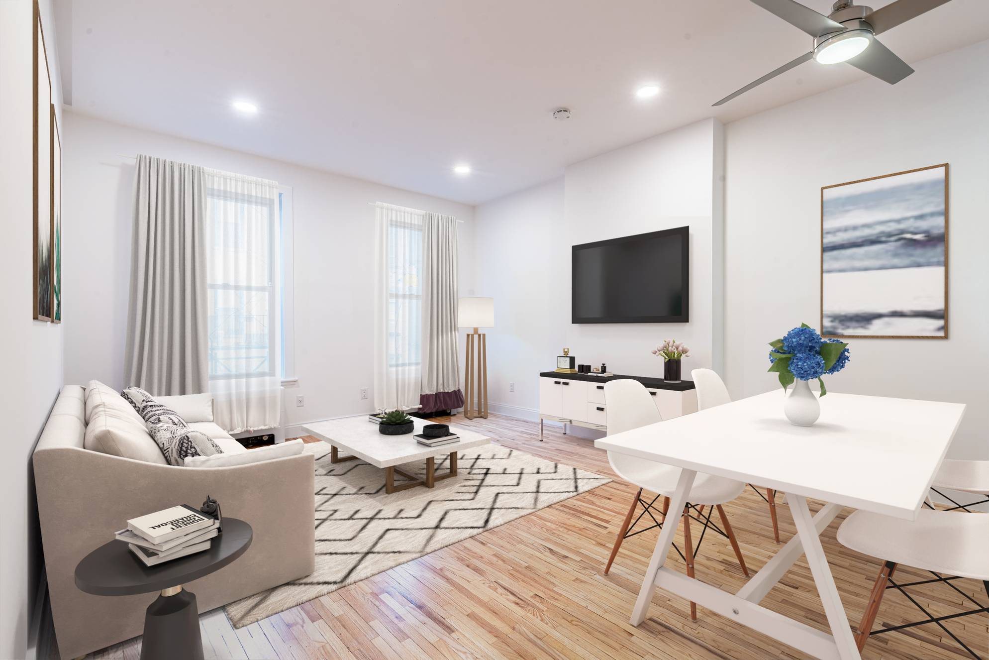 Stunning Brand New Renovation located at 1200 Washington Street in Beautiful Uptown Hoboken!  Parking 1 Block away!