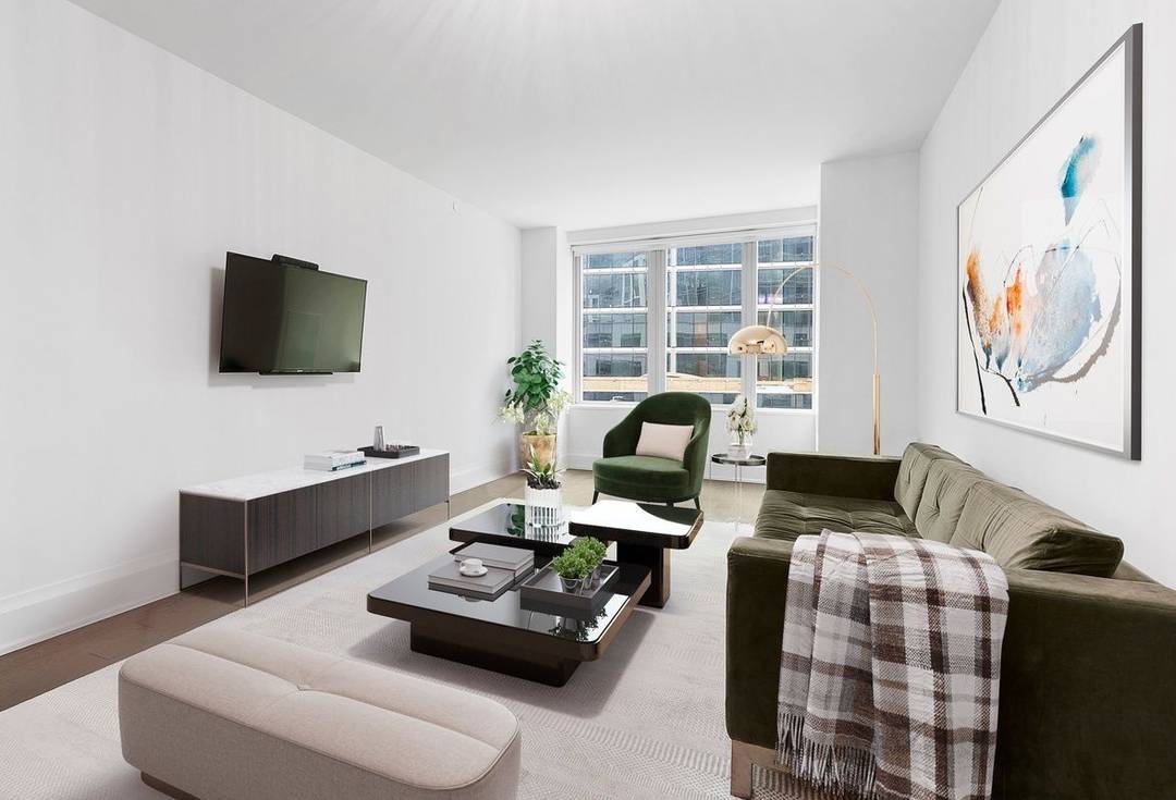 Beautiful South Facing 1 Bed with 1.5 Bath Residence at the Luxurious One Riverside Park | For Rent