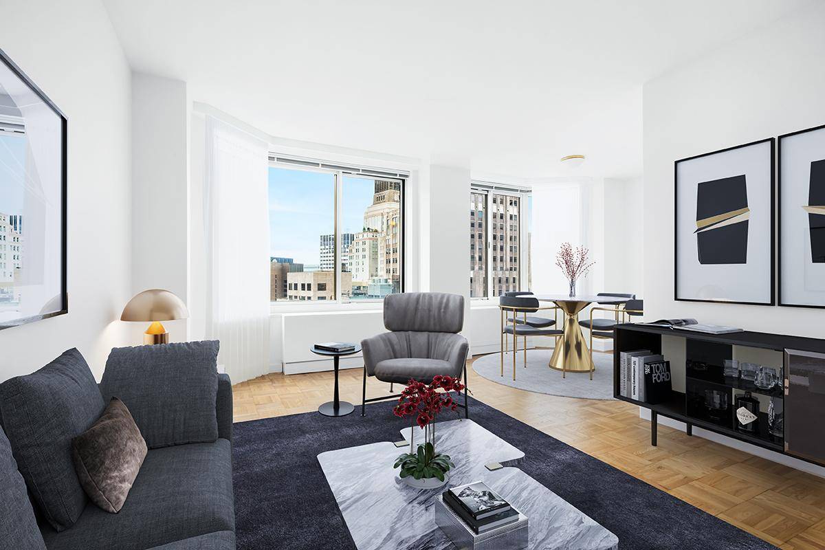 Fidi 1 Bed / 1 Bath in Full Service Building, W/D in unit