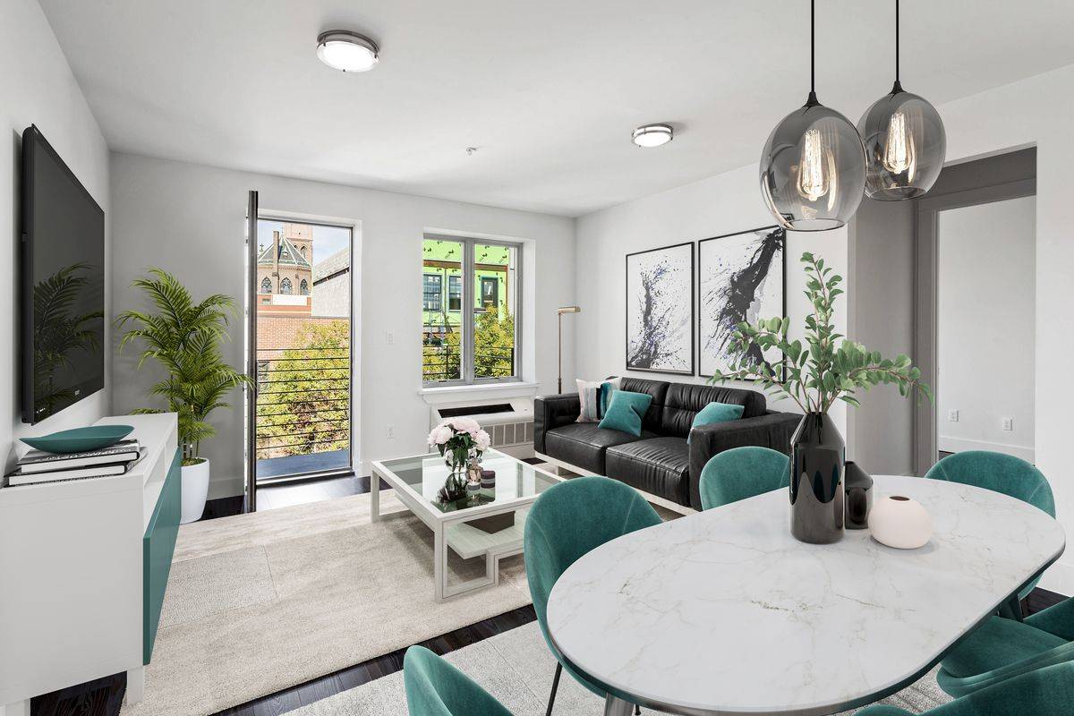 Modern one bedroom in boutique building in Williamsburg.