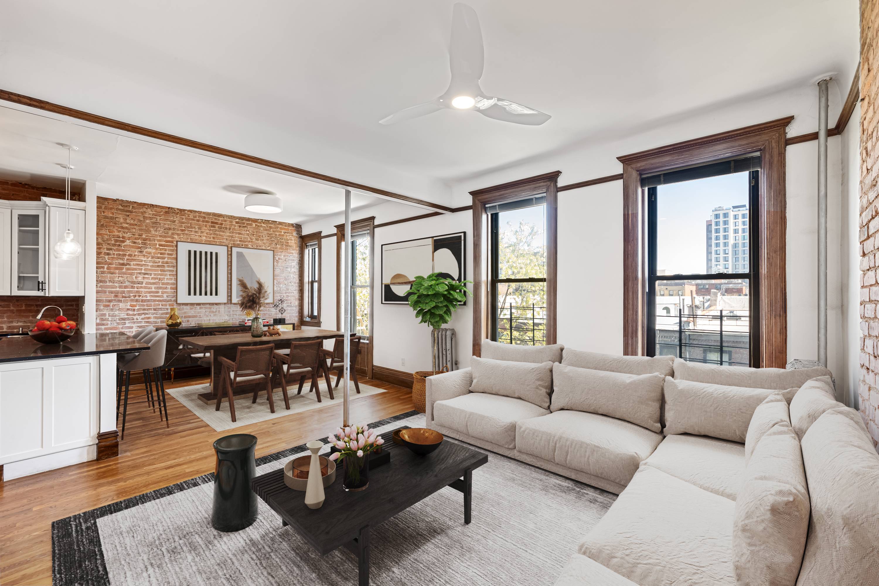 Large convertible 3beds Prewar Condo for Rent