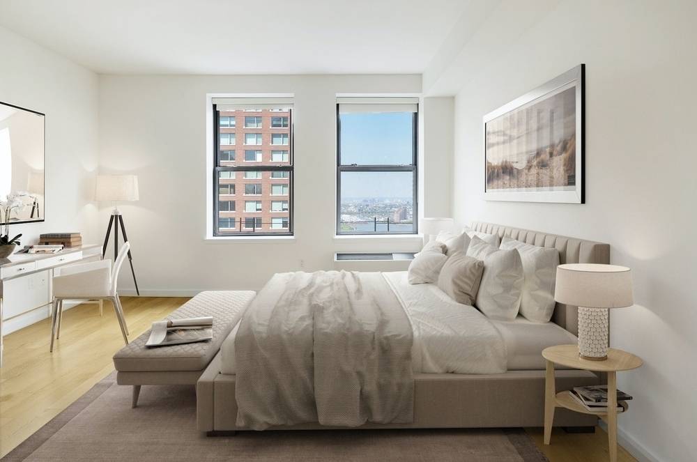NO FEE, 2 BR in Stunning Financial District Luxury Building, Water front Views!