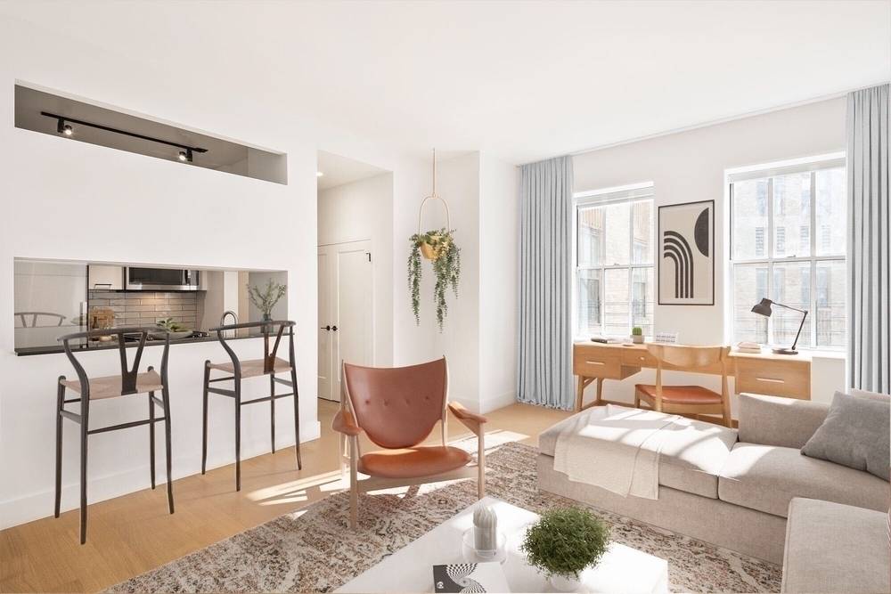 NO FEE,  2BR on Wall Street - Spacious Sunny Living Area