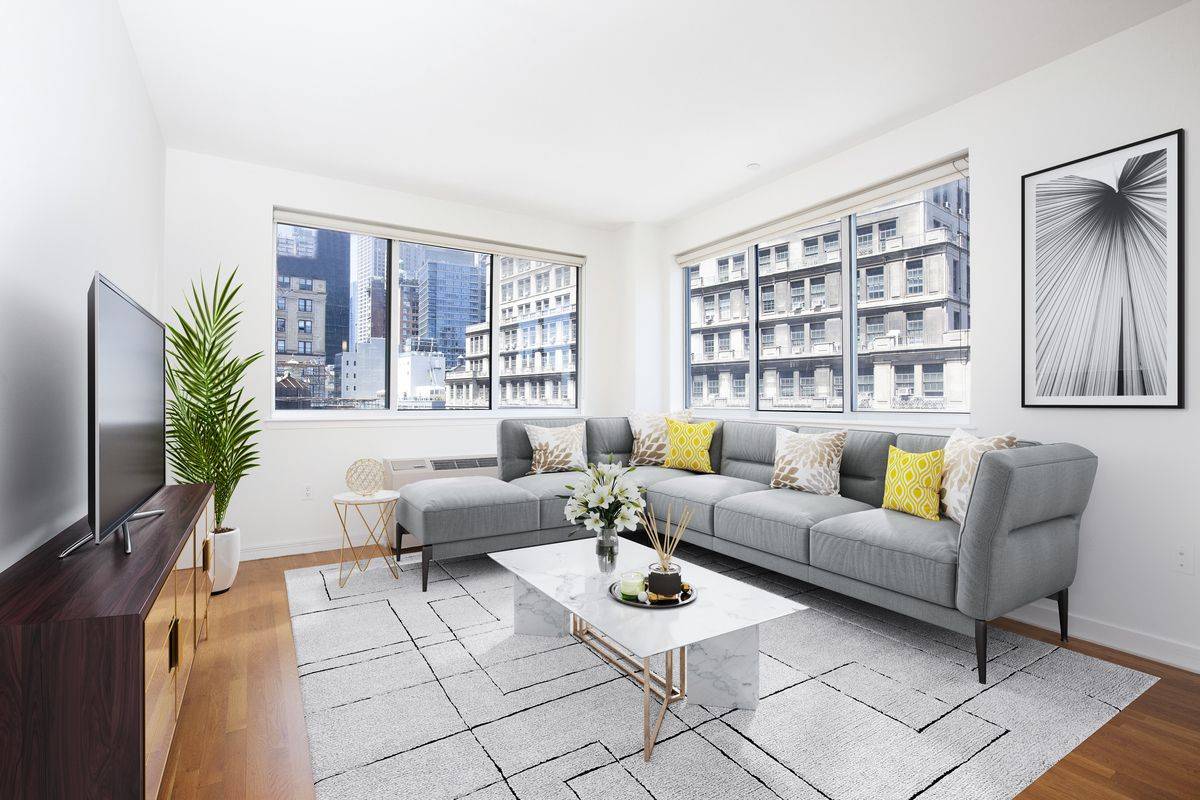 No Fee 2 Beds /2 Baths in Luxury Amenity Filled Financial District Building