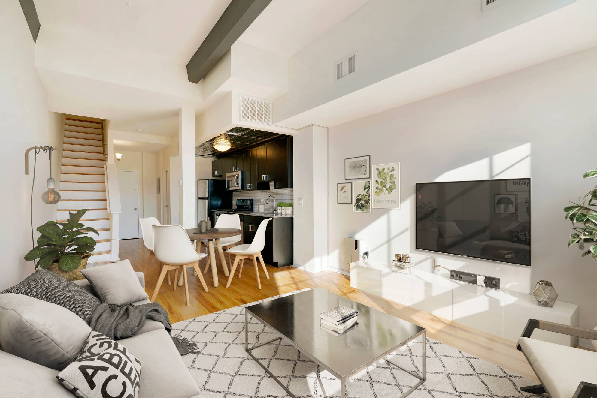 Beautiful Open and Spacious 1 Bedroom 1.5 Bathroom with NYC Views at the Grand Adams in Downtown Hoboken!
