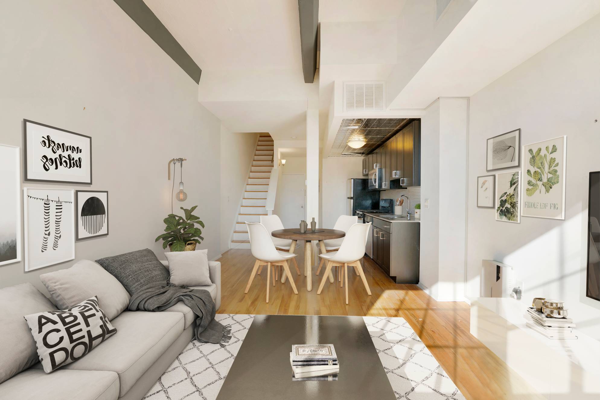 Beautiful Open and Spacious 1 Bedroom 1.5 Bathroom with NYC Views at the Grand Adams in Downtown Hoboken!