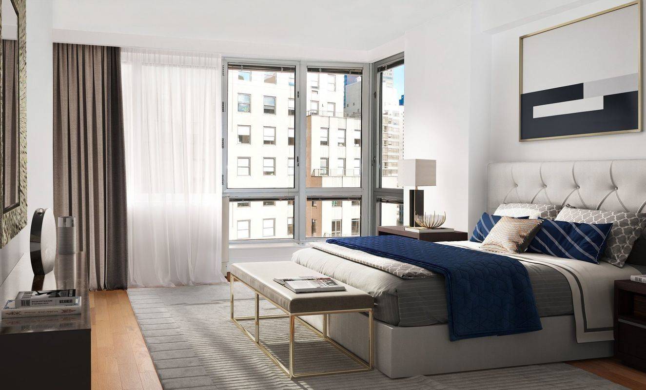 3 Months Free & No Fee! 1 Br / 1 Bath in Midtown Luxury Doorman Building
