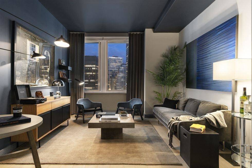 No fee | 2 bedroom, 1 bath | Luxurious Financial District Building with Home Office