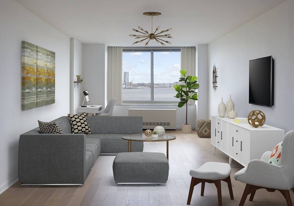 No Fee, 1 bed/1 bath, Luxurious Pet-Friendly Waterfront Rental.