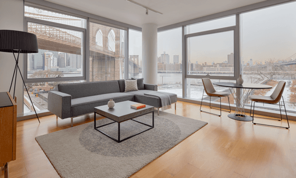 2 bed / 2 bath . Apartment in Luxury Dumbo building, w/ manhattan skyline and brooklyn bridge views, *No Fee*