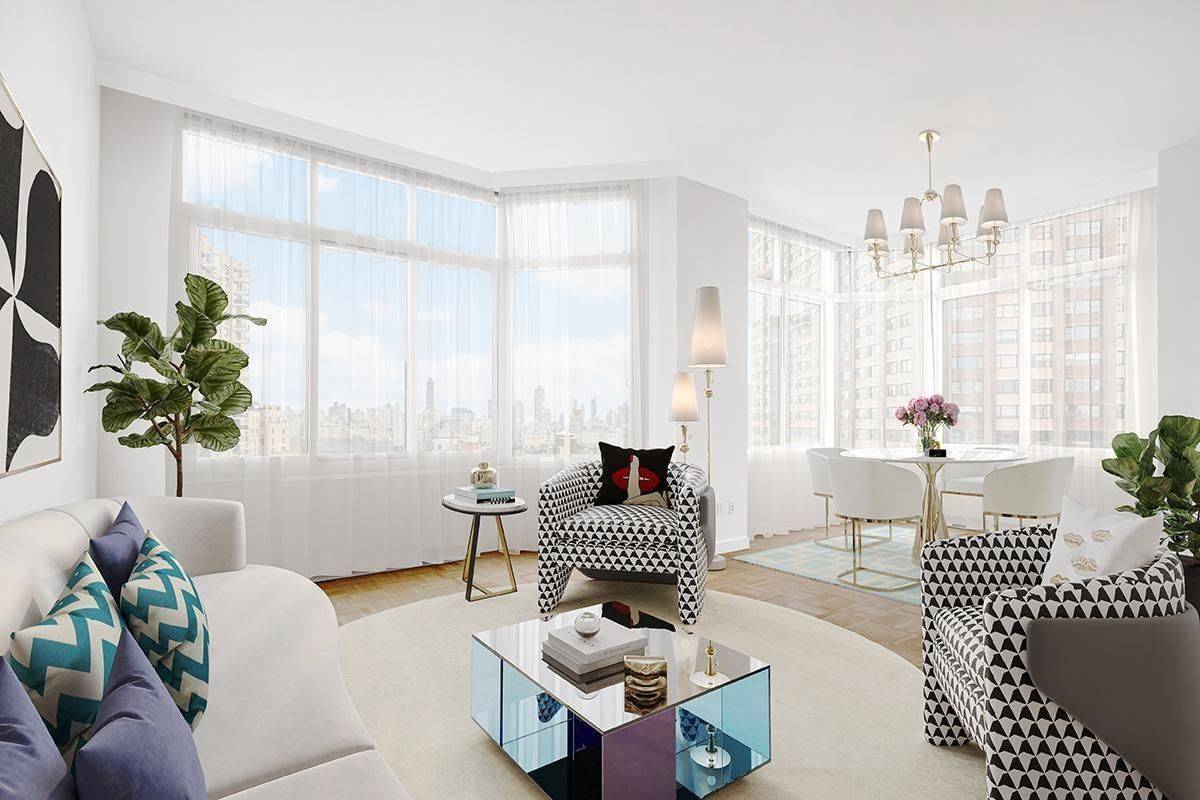 No Fee 2 Beds/2.5 Bath in Luxury Amenity Filled Lincoln Square Building/W/D in Unit!