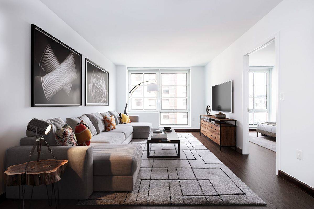 No fee, 1 bed/ 1 bath Luxury East Village Rental, W/D in unit