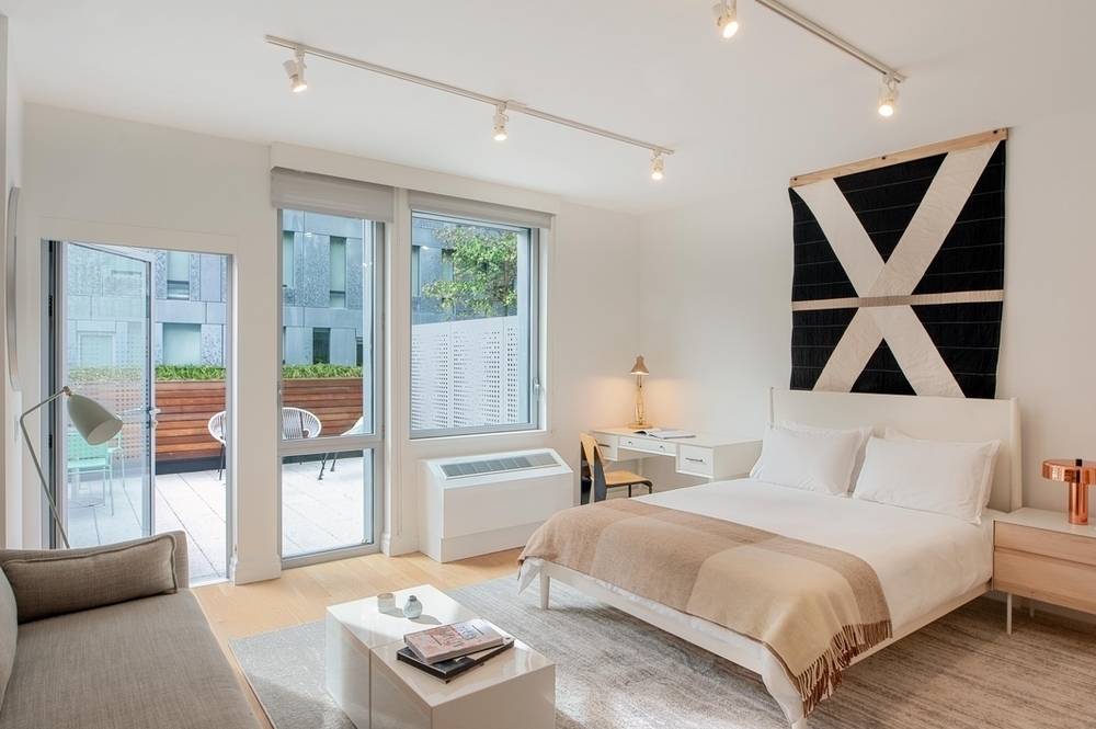 Williamsburg Studio with Private Terrace, Modern Finishes, Great Light, W/D, No Fee