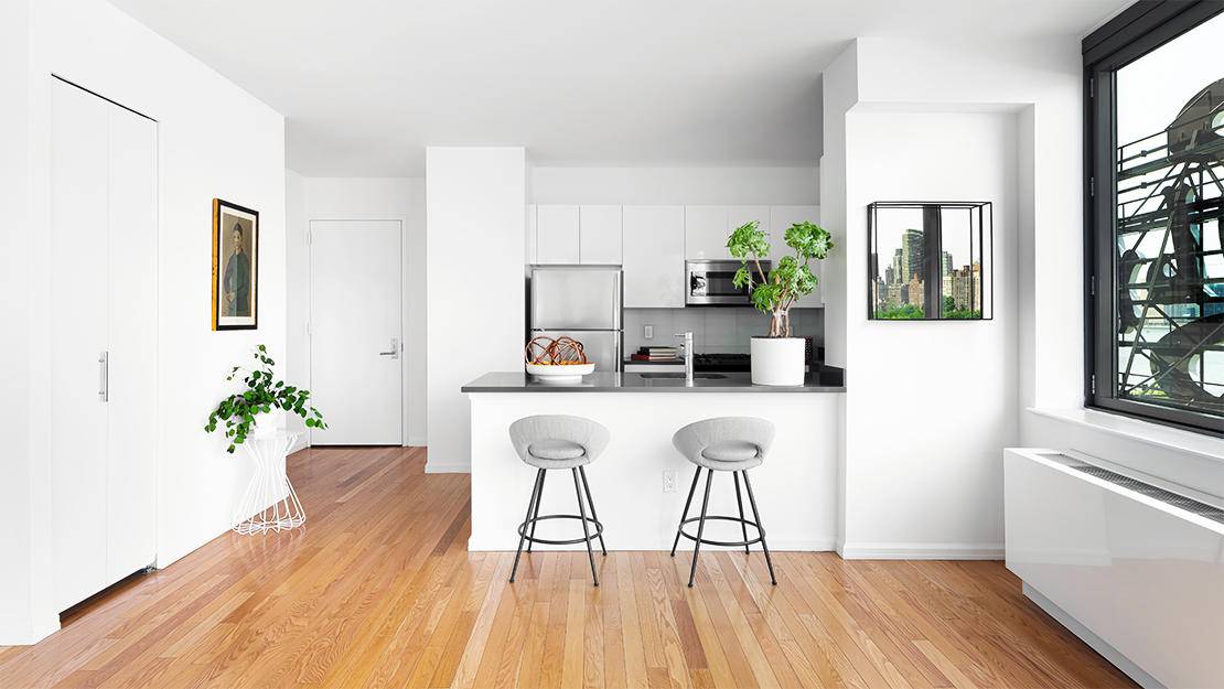 Bright Studio w/ Balcony in Luxurious LIC Building