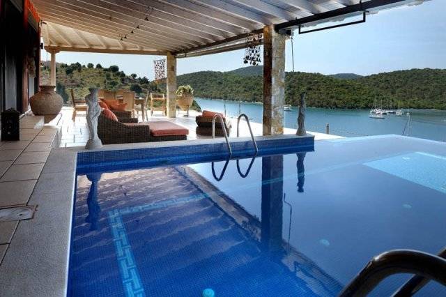 Seaside Villa with Private Dock in Sivota