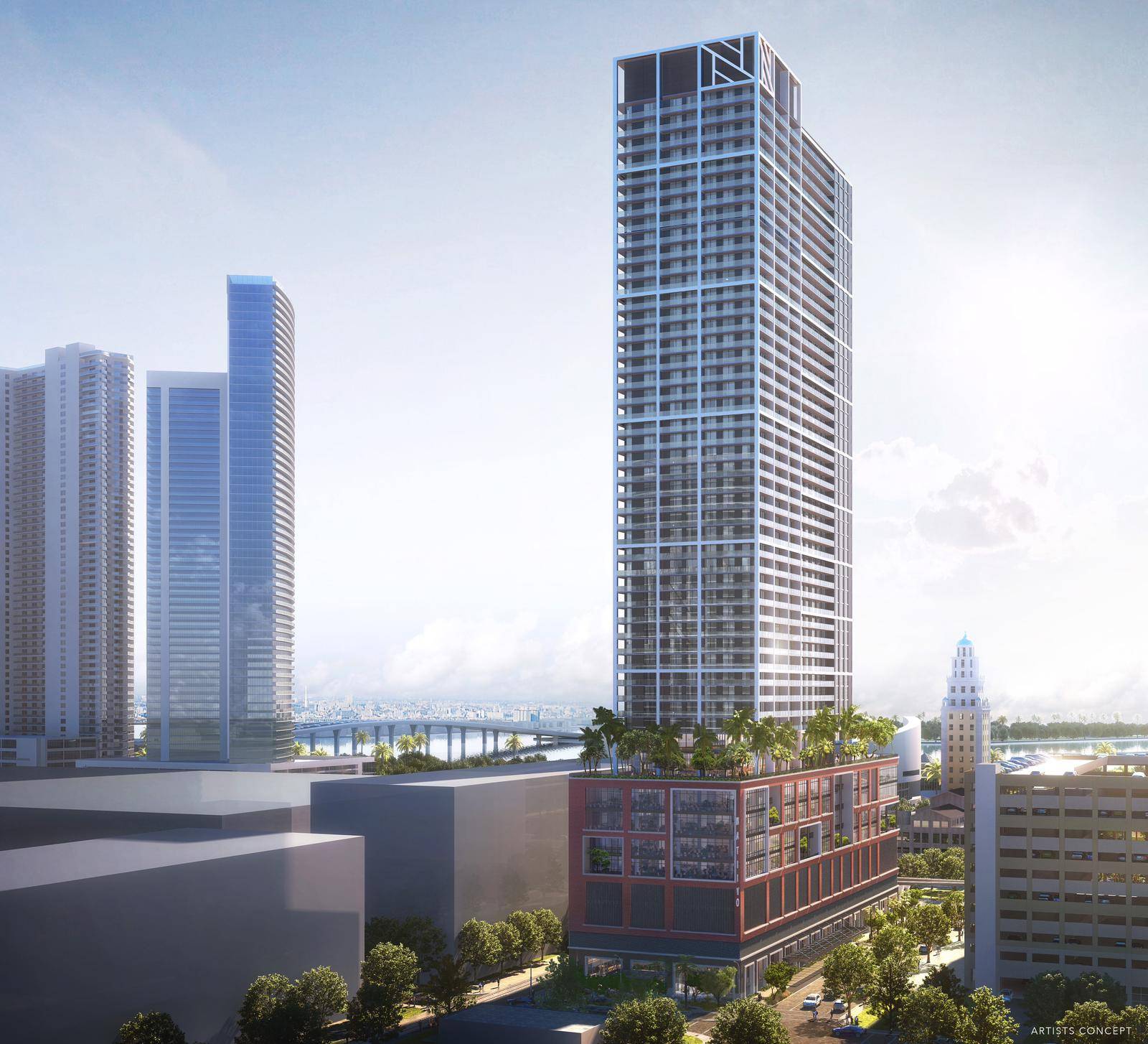 2BD/2BA Fully-Furnished  Condo in Miami, Downtown