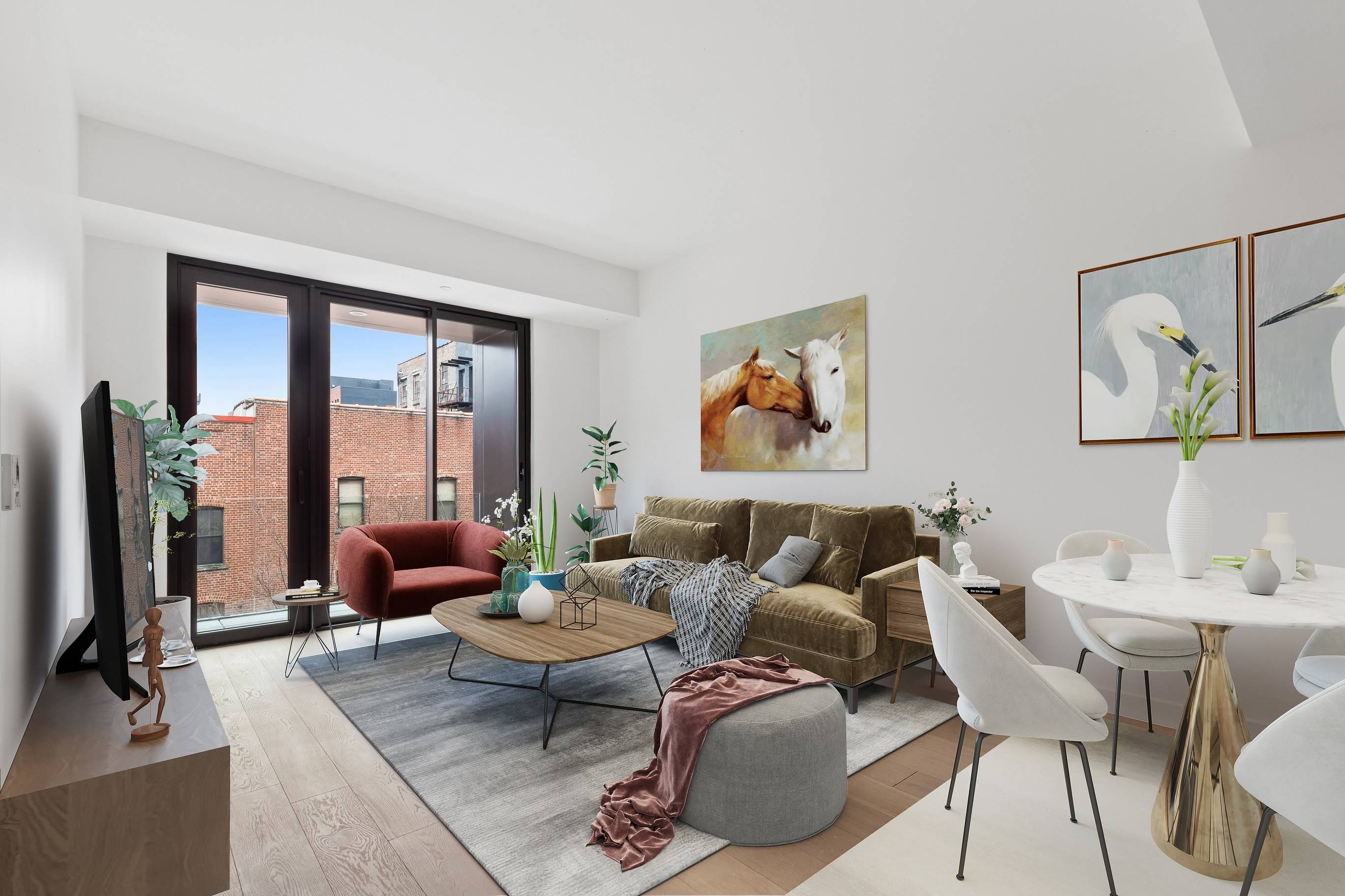 Luxury Two Bedroom plus Home Office  Rental in Prime Williamsburg