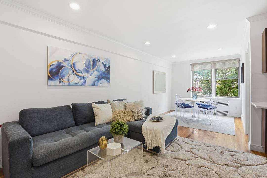 Sun filled and spacious two bedroom,  one bath cooperative in the iconic Lafayette , a full service cooperative in the heart of Greenwich Village