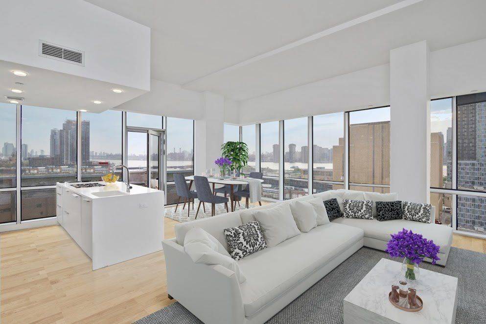 NO FEE! LIC 2 Bed 2 Bath with Views of East River, Brooklyn & Manhattan!