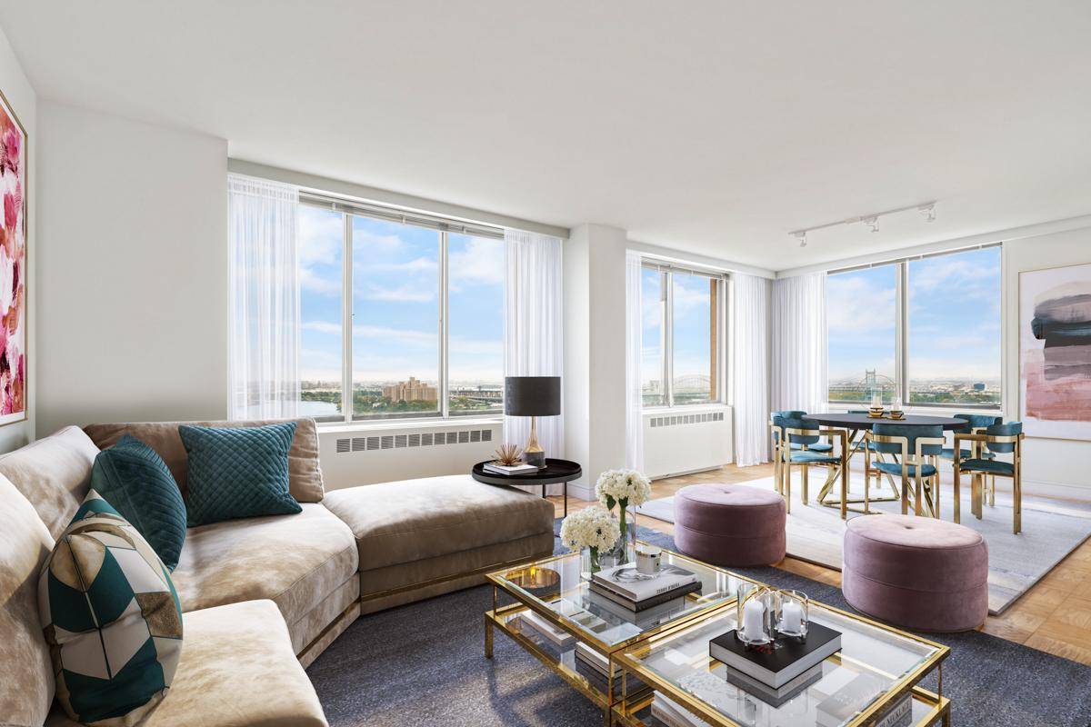 No Fee, Yorkville, Convertible 3bed/2bath Post-War Luxury Apartment, River Views