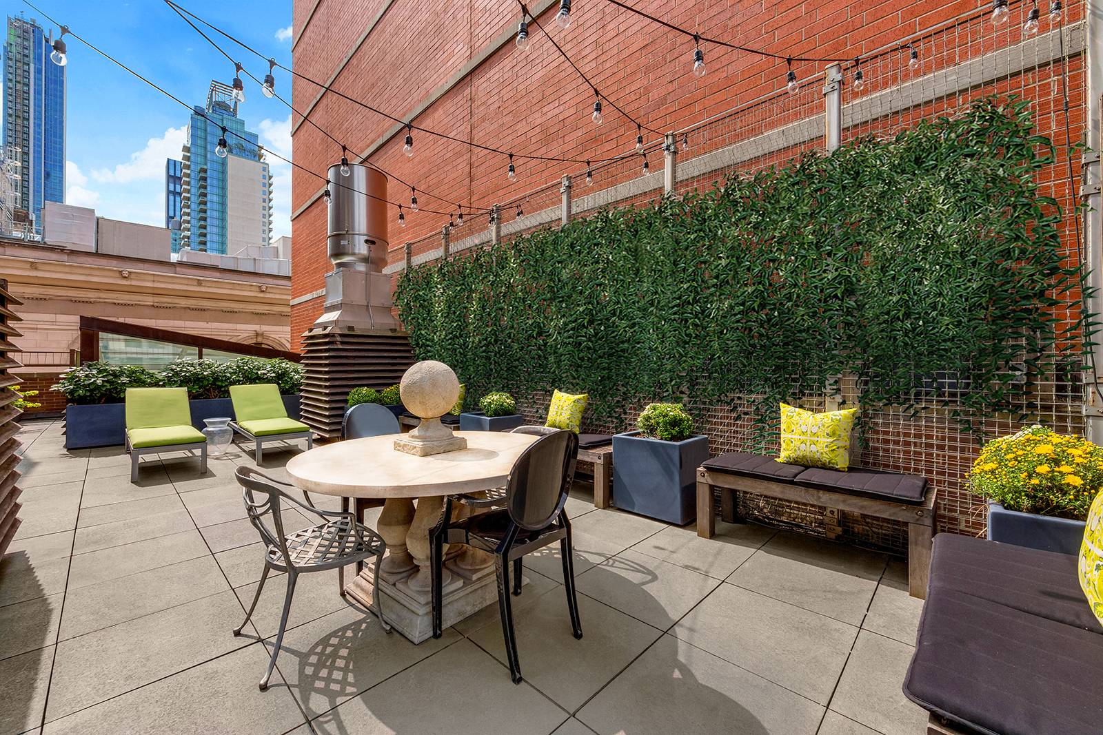 Luxurious Home Office and Extraordinary Private Outdoor Roof Deck in this Rare Stunning 3/4 Bedroom Duplex Penthouse With Spectacular 17 Foot ceilings and 5 Skylights