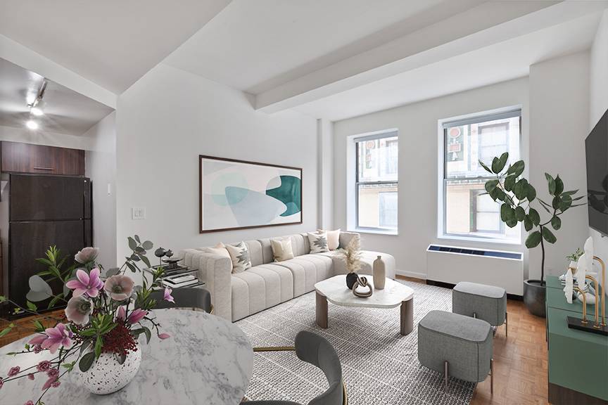 1 Bed/1 Bath Spacious Unit in Full Service Financial District Building